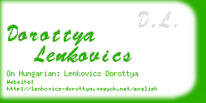 dorottya lenkovics business card